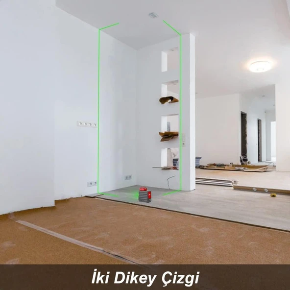 Kobb KBL33G 40 mt Şarjlı Otomatik Hizalamalı Yeşil Çapraz Çizgi Lazeri Outlet - 2