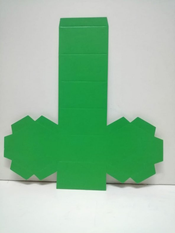 Hayal Sepeti Geometrik Şekiller Karton Seti - Teknoloji Tasarım Görsel ALTIGEN PRİZMA - 2