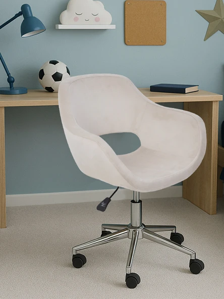 Monev 2 Bej Kumaş Ev ve Ofis Çalışma Koltuğu