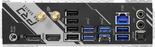 Asrock X670E Pro RS AMD X670 6600 MHz (OC) DDR5 Soket AM5 ATX Anakart - 7