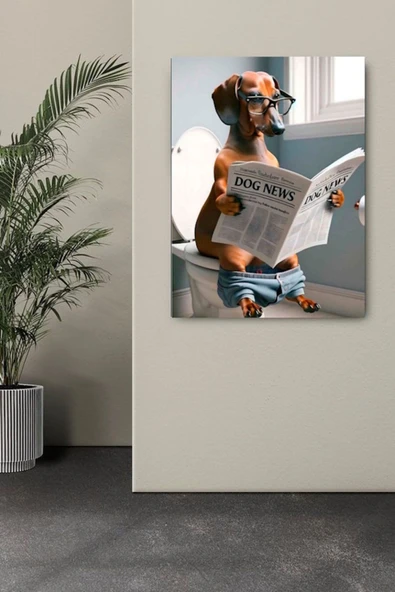 WC TUVALET BANYO KOMİK HEDİYELİK MİZAH KANVAS TABLO ÖLÇÜ SEÇİNİZ.