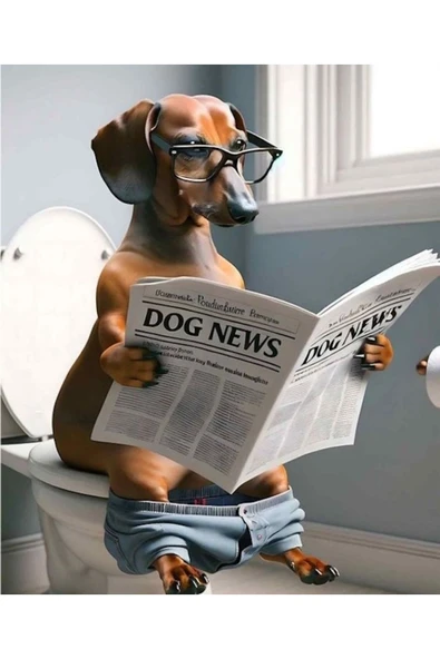 WC TUVALET BANYO KOMİK HEDİYELİK MİZAH KANVAS TABLO ÖLÇÜ SEÇİNİZ. - 2