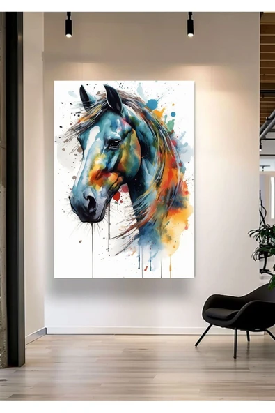 AT TABLO DUVAR DEKARASYON DUVAR SÜSÜ KANVAS TABLO CANVAS ÖLÇÜ SEÇİNİZ