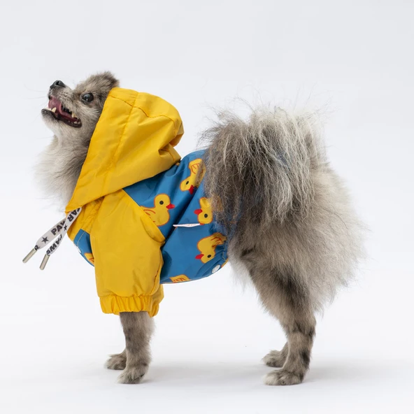 Pawstar Pekin Polarlı Su Geçirmez Küçük Irk Köpek Yağmurluğu - 1