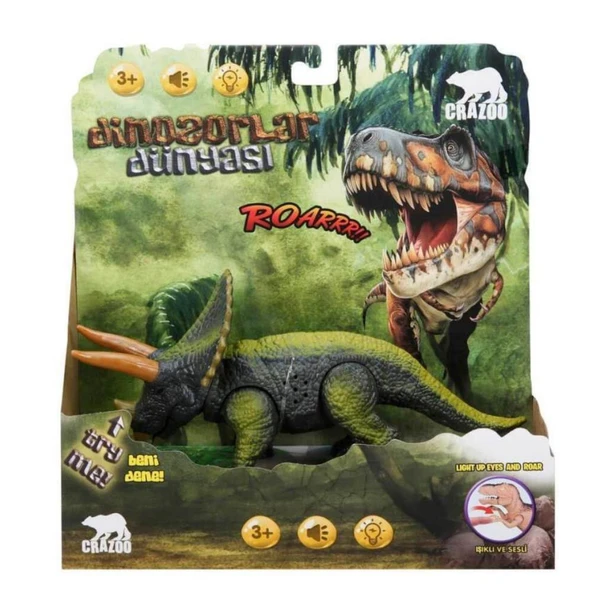 Triceraptors Dinozor Işıklı Sesli - RS6171 - Resim 2