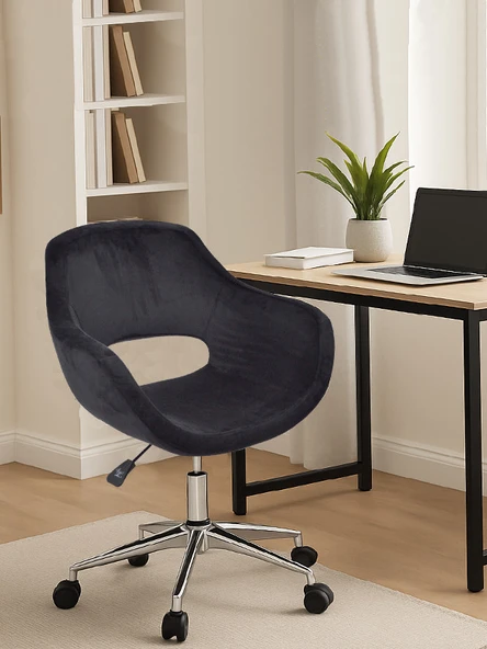 Monev 2 Siyah Kumaş Ev ve Ofis Çalışma Koltuğu