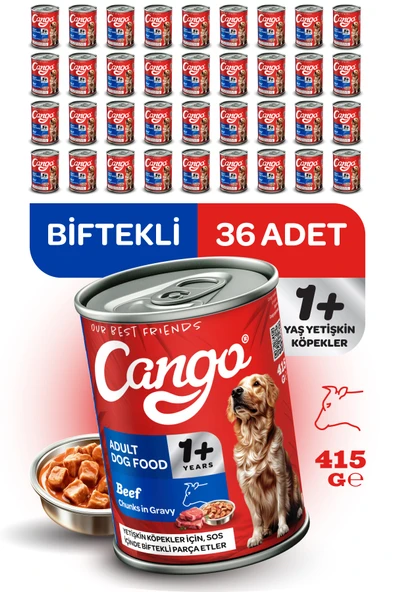 Cango Yaş Yetişkin Köpek Maması Etli 415GR 36Lı