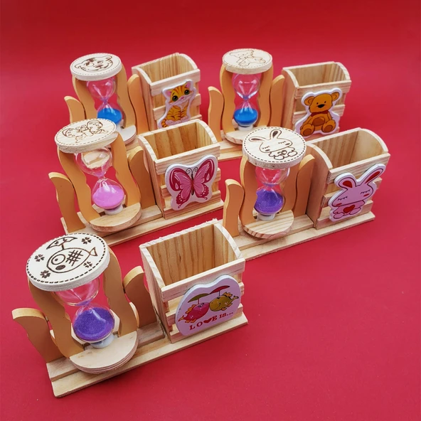 Kum Saati Kalemlik Kutulu ürün görseli