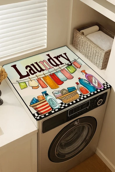 Valerine Life Çamaşır ve Kurutma Makinesi Üstü Düzenleyici Matı Örtüsü Kaymaz Sıvı Geçirmez 27CMD251005 ürün görseli