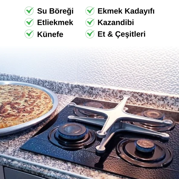 Paslanmaz Su Böreği Pişirme Aparatı Pratik ve Dayanıklı Çok Katlı Börek Hazırlama Yardımcısı - Resim 7