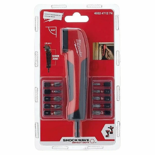 MILWAUKEE Vidalama Köşe Adaptörü Shockwave ürün görseli