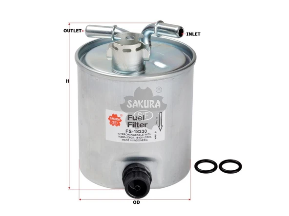 Mazot Filtresi Qashqai 2007- 1.5 Dci / X-trail 2007- 2.0 ürün görseli 1