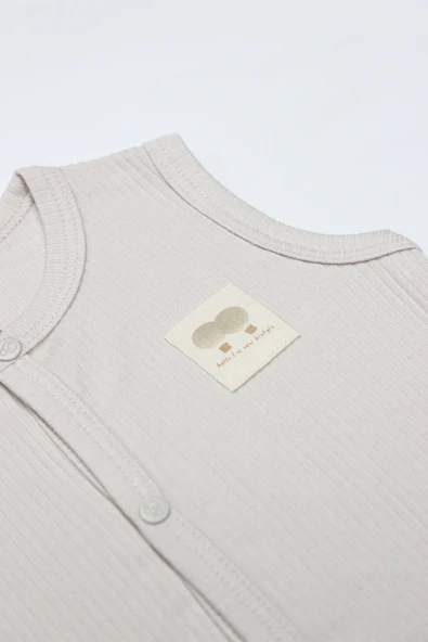 Bistyle Modal Flying Balloons Bebek Yelek BS18110 Bej - Resim 2