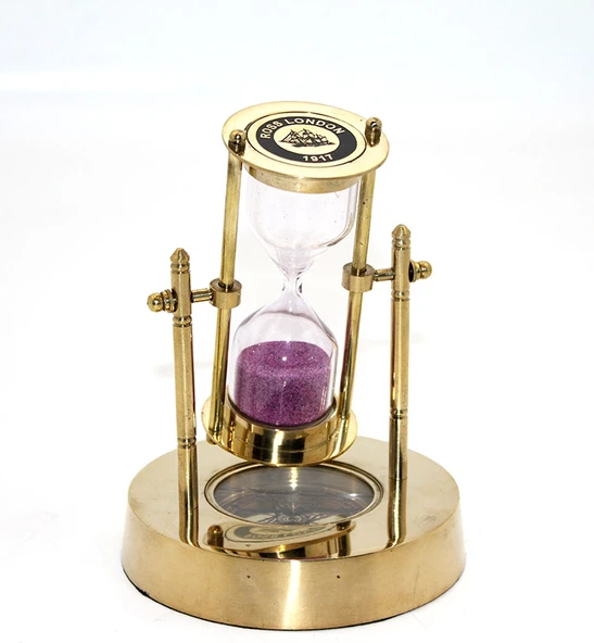 Pirinç Pusulalı Kum Saati Model 1 ürün görseli