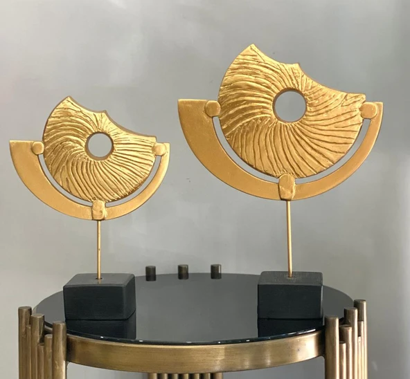 2 Li Kaideli Halka Biblo Viking Kalkanı Obje Modern Özel Tasarım - Resim 10