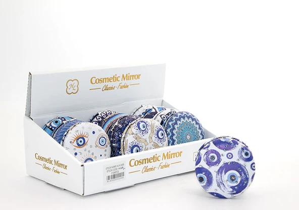 Taşlı İstanbul Tasarımı El Aynası Kalın Model 3 ürün görseli