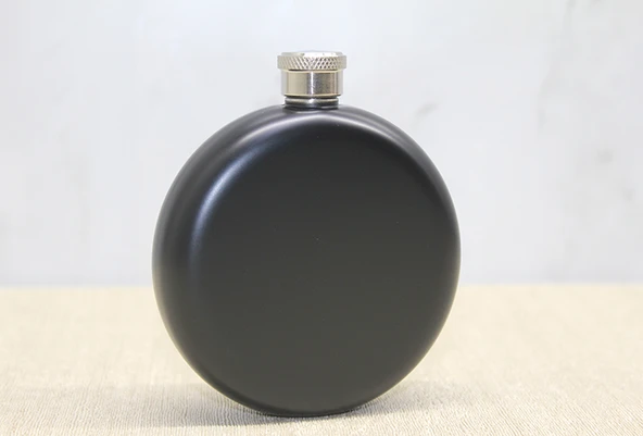 Yuvarlak Tekli Matara 5 Oz Siyah ürün görseli