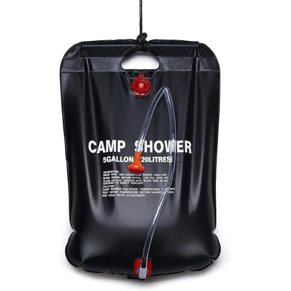 20 Litre Solar Isıtıcılı Kamp Duş Torbası ürün görseli