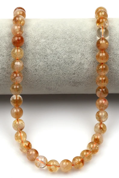 Sitrin (AA Kalite) Doğal Taş Dizi 8 mm Küre Kesim - 2