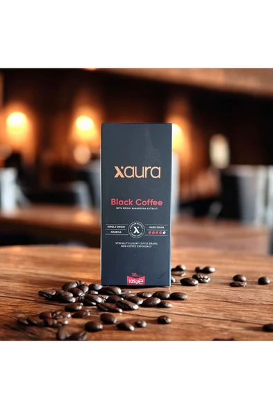 Black Coffee – Arabica & Reishi Mantar Özlü Siyah Kahve | 30 Saşe | 105g