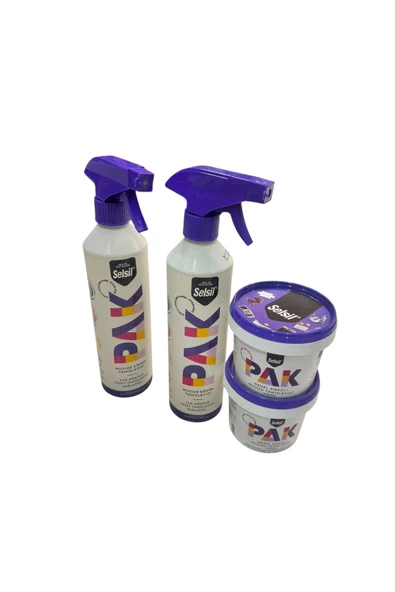 Selsil 2li Pak Köpük 500ml + 2li Krem 500gr  Yüzey Temizleyici - Resim 2