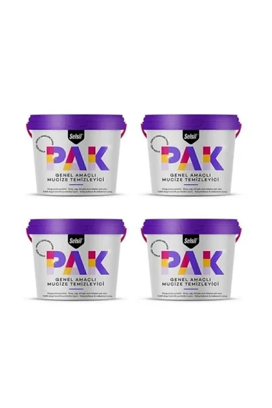 Selsil 4 Adet Pak Genel Amaçlı Mucize Temizleyici Krem 4 X 500 Gr ürün görseli