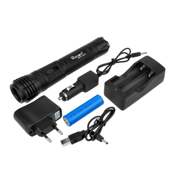 Watton Wt-202 Avcı Feneri Yağmur Suyu Geçirmez Tüfek Aparatlı