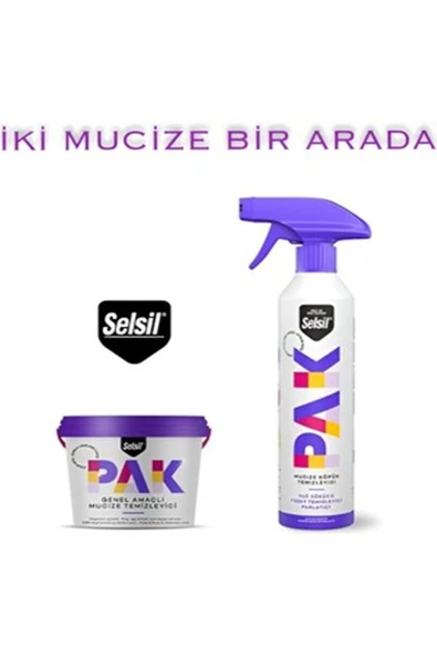 Selsil Pak 500ml Köpük + Krem 500gr Genel Amaçlı Temizleyici ürün görseli