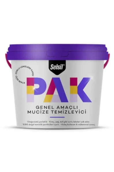 Selsil Pak Genel Amaçlı Mucize Temizleyici 500 Gr x 6 Lı Paket - Resim 3