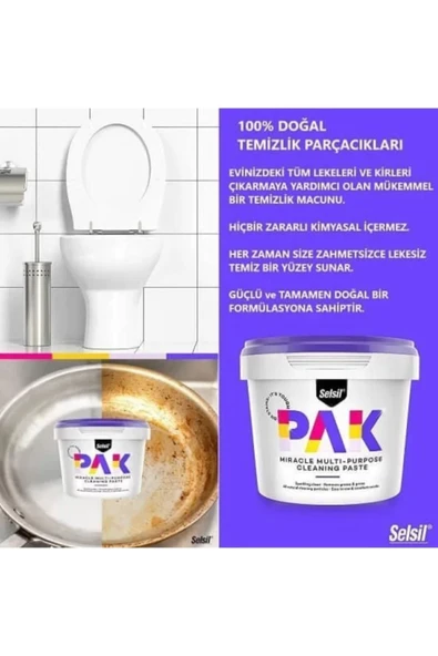 Selsil Selsıl Pak Genel Amaclı Temızleyıcı 500gr - Resim 4