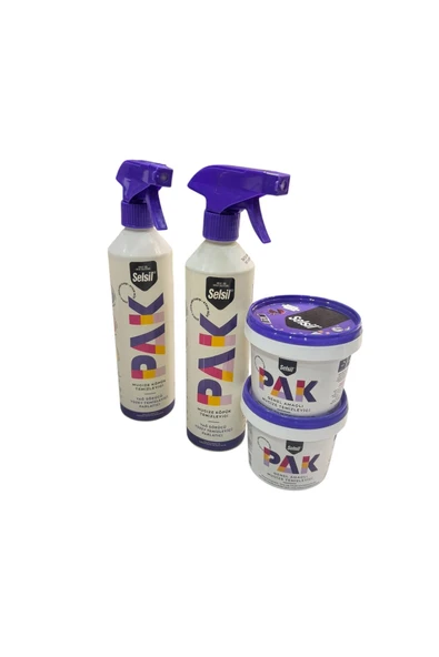 Selsil 2li Pak Köpük 500ml + 2li Krem 500gr  Yüzey Temizleyici - Resim 3