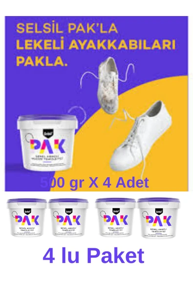 Selsil Pak Genel Amaçlı Mucize Temizleyici 500 Gr X 4 Adet ürün görseli