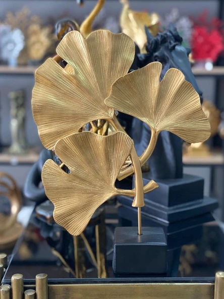 Dekoratif Kaideli Yaprak Yonca Biblo Modern Özel Tasarım Obje - 2