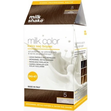 milk_shake Milk Color Kalıcı Kit Boya | 05 Açık Kestane - 1