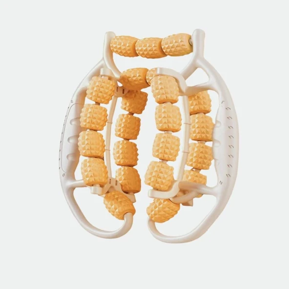 Valkyrie 23 Tekerlekli Ayak ve Bacak Masaj Aleti Kan Dolaşımı Destekli, Kas Rahatlatıcı Manuel Masaj Roller Somon - 2