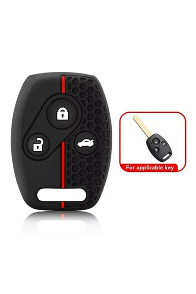 Honda Civic Fd6 Crv Accord Uyumlu 3 Tuşlu Silikon Anahtar Koruma Kılıfı 3.Resime Bakınız ürün görseli