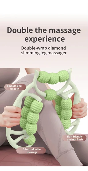 Valkyrie 29 Tekerlekli Ayak ve Bacak Masaj Aleti – Derin Doku Masajı ile Yorgunluğa Son! Somon - 7