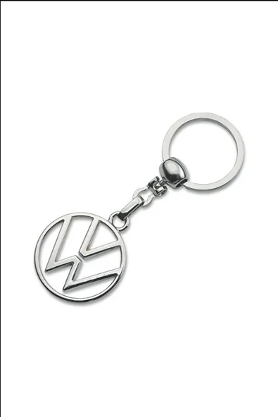 Volkswagen Yeni Logo Metal Otomobil Anahtarlığı - Krom Kaplamalı A KALİTE 1 ADET - Resim 2