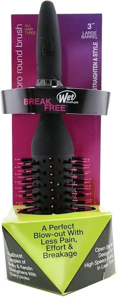 Wet Brush Pro Round Brush Straighten & Style Saç Fırçası 3" - 1