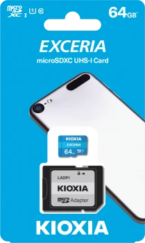 64GB MICRO SDHC C10 100MB/s KIOXIA LMEX1L064GG2 - 1