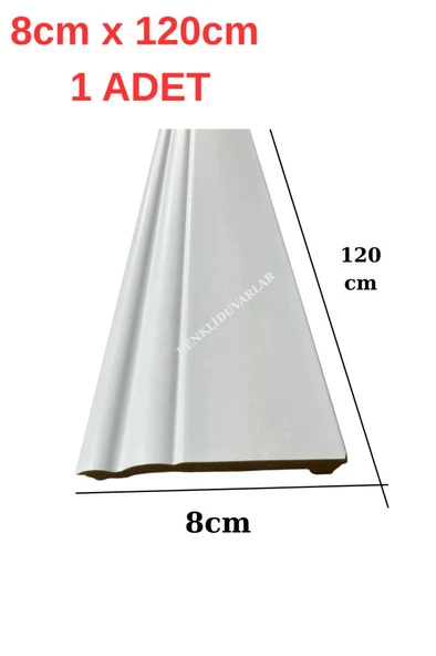 8cmx120cm Lotus PVC Süpürgelik Desenli Suya Neme Dayanıklı PVC Parke Seramik Salon Mutfak Süpürgelik - Resim 2