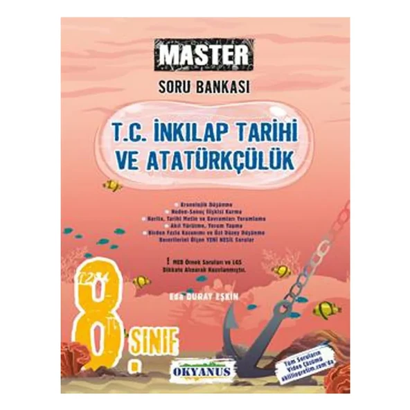 Okyanus Yayınları 8.Sınıf Master İnkılap Soru Bankası 2024/25 Dönemi - 1