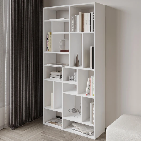 Nicola Kitaplık – 18 Raflı, Modern Kütüphane - 3