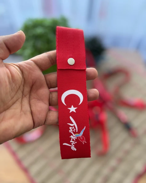 Türkiye Tasarımlı, Kırmızı Renk Yüksek Kalite Tampon & Çeki ipi - Resim 2