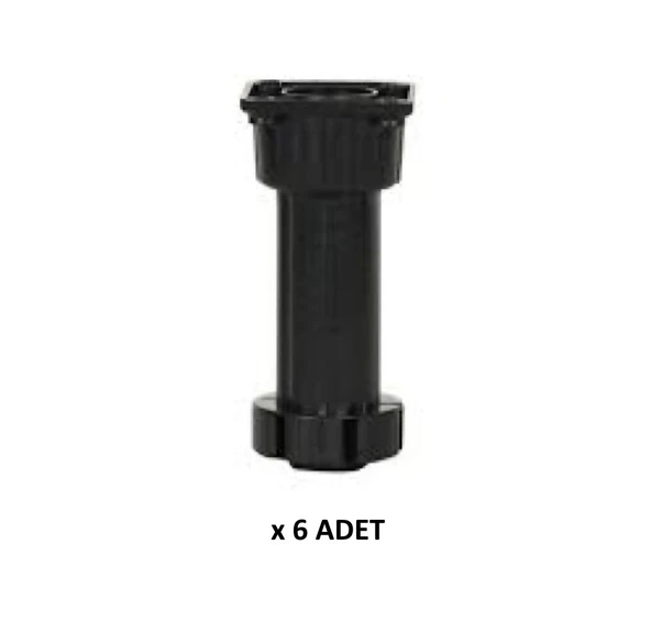 Kenzlife mobilya dolap kanepe ayağı ayarlı ayak siyah plastik 6 adet ürün görseli