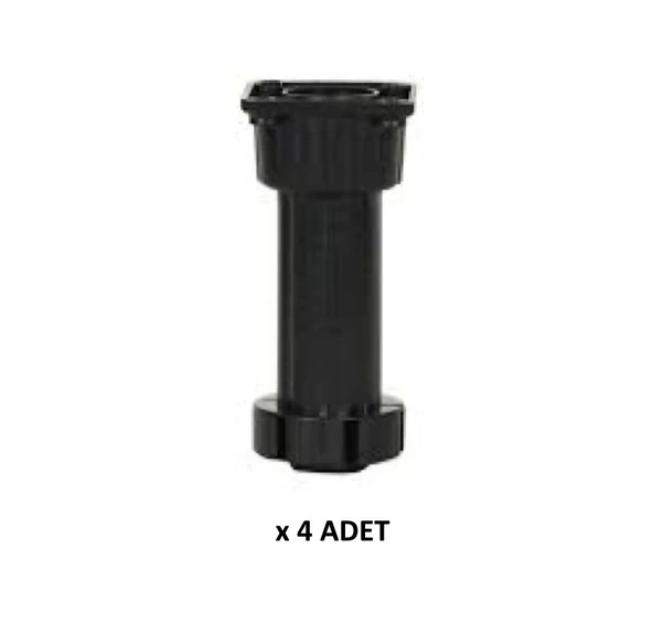 Kenzlife mobilya dolap kanepe ayağı ayarlı ayak siyah plastik 4 adet ürün görseli