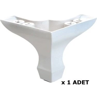 Kenzlife mobilya dolap kanepe ayağı aslan ayak beyaz plastik 1 adet ürün görseli