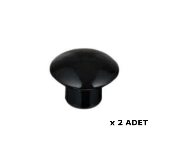 Kenzlife mobilya kulpu düğme kulp siyah plastik dolap kulbu 2 adet kulp ürün görseli