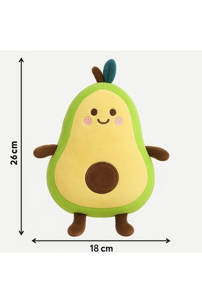 Avakado Peluş 26 Cm | Avakado Peluş Oyuncak | Meyve Peluş - Resim 6
