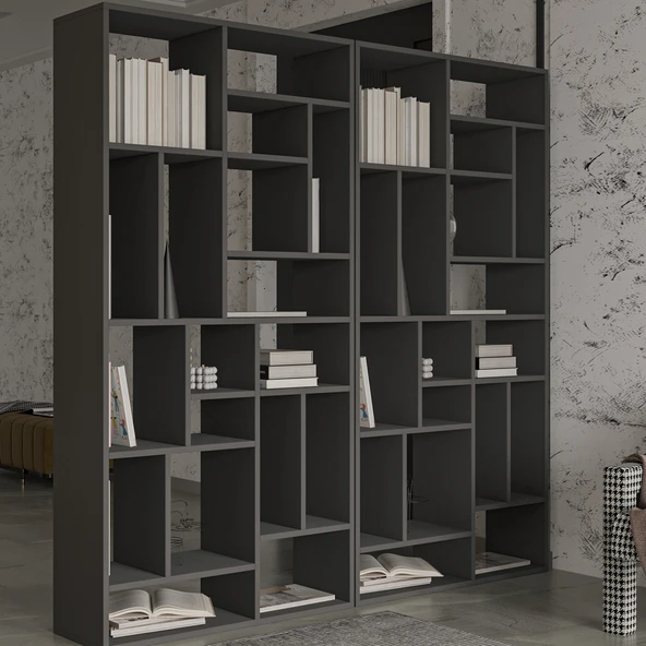 Nicola Kitaplık – 18 Raflı, Modern Kütüphane - 4